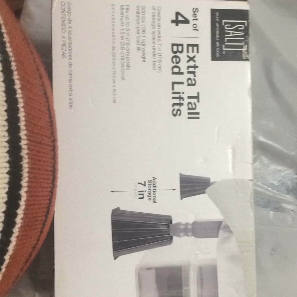 Extra Tall Bed Lifts set of 4